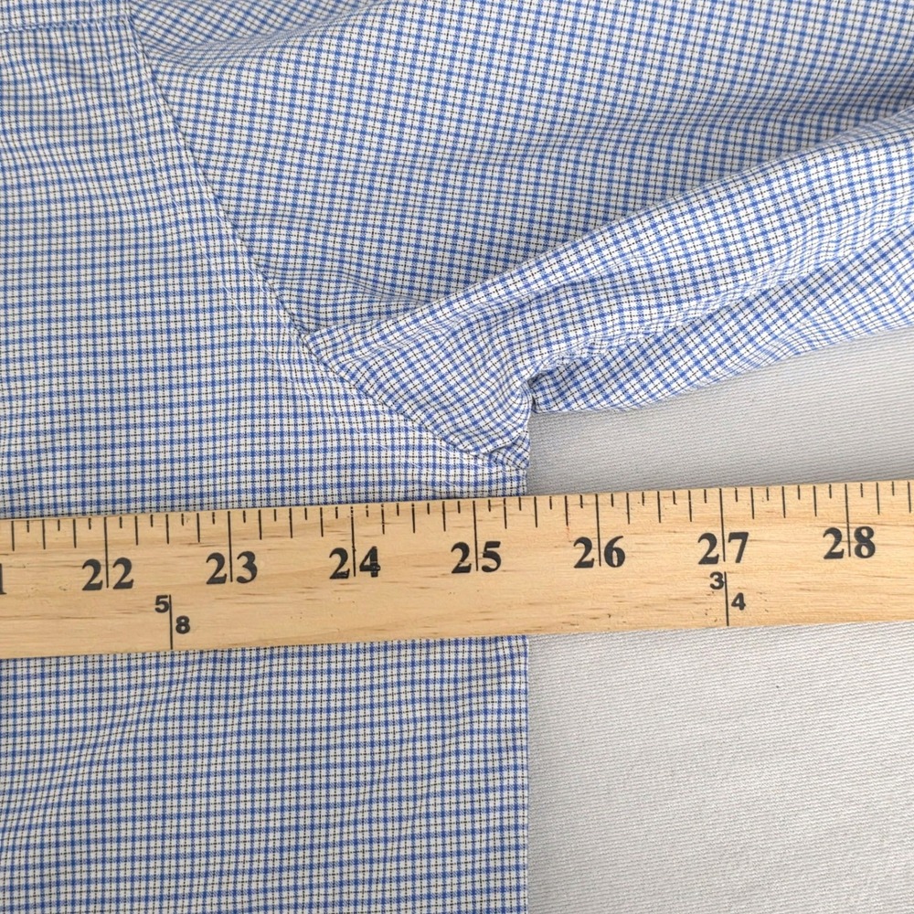 ExOfficio Insect Shield Men Blue Check Hiking Fishing Shirt Long Sleeve Size XL - Picture 5 of 7